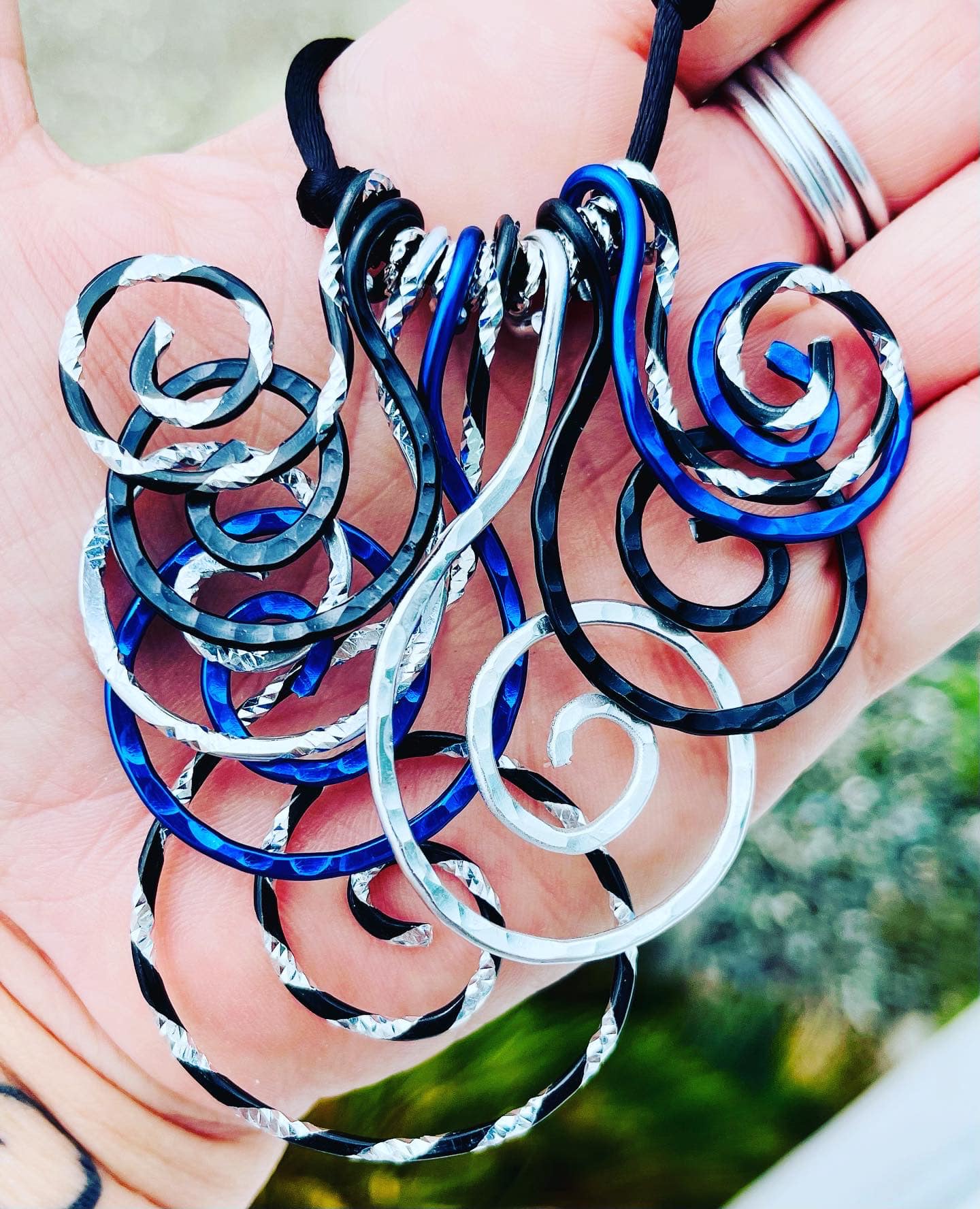 Aluminum Rainbow Necklace