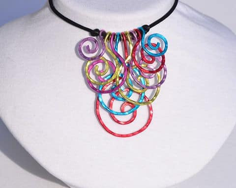 Aluminum Rainbow Necklace