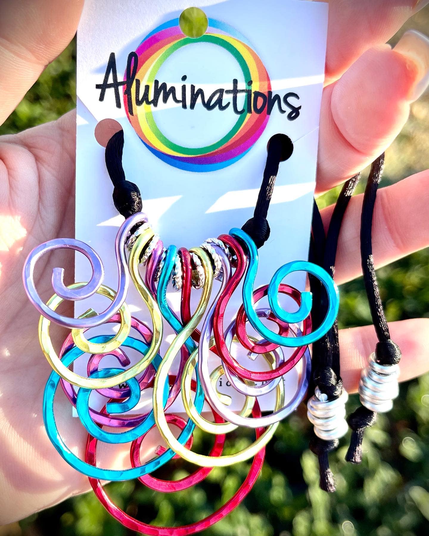 Aluminum Rainbow Necklace