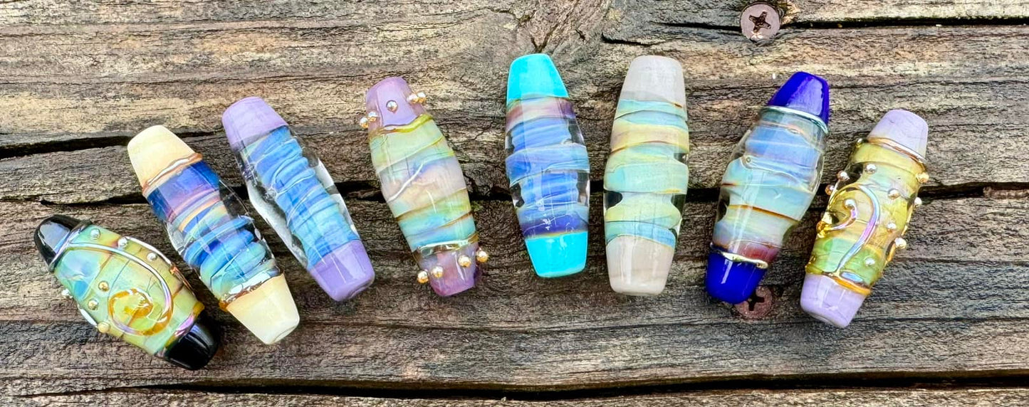 Custom Lampwork Barrel Focal