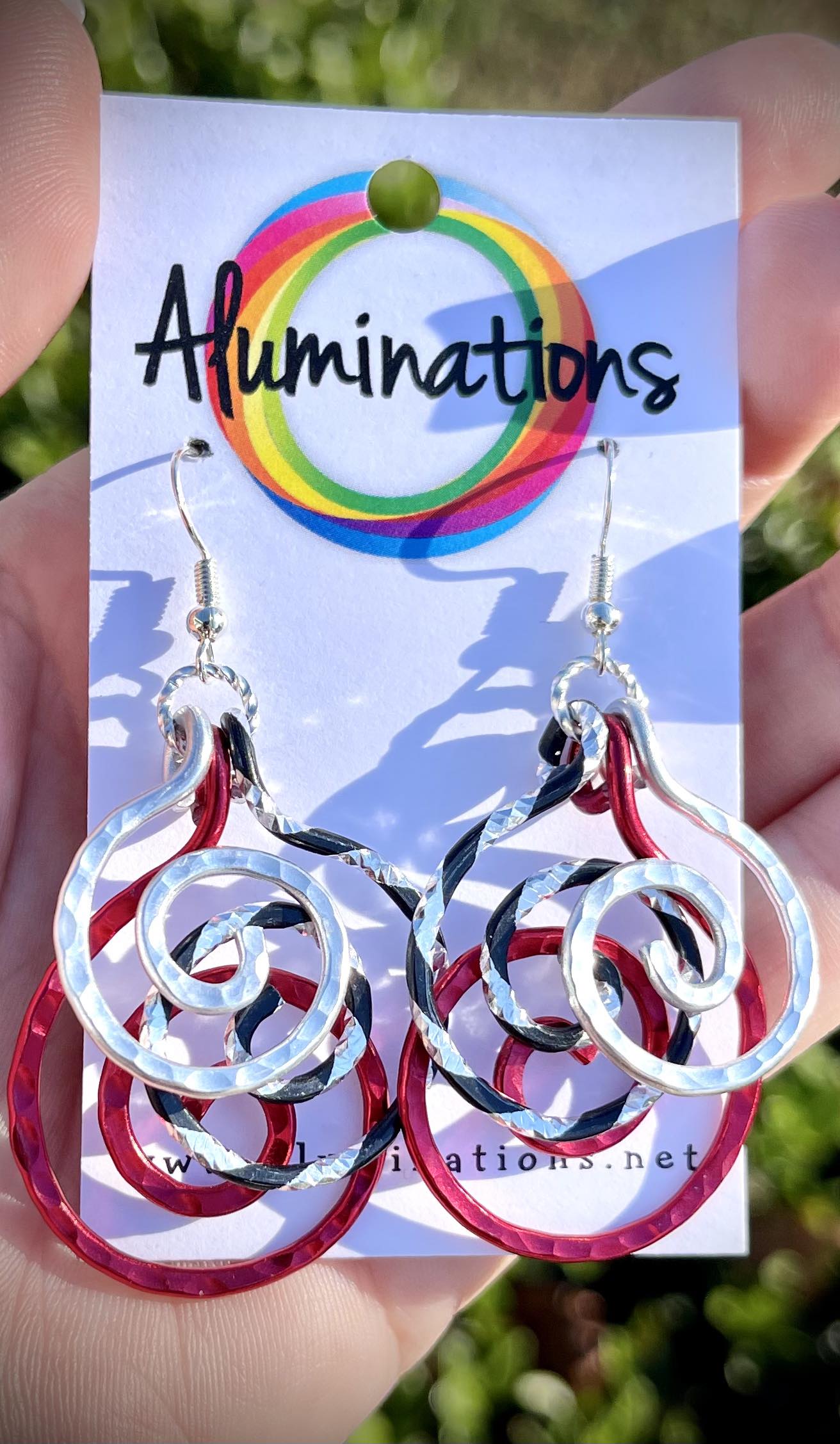 Aluminum Trio Earrings